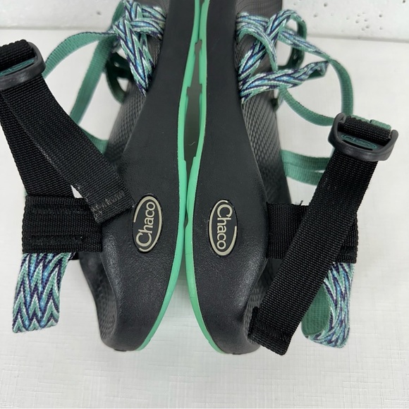 Chaco Women's size 7 ZX2 Yampa Dagger Green Blue Black Sandals - Picture 11 of 15